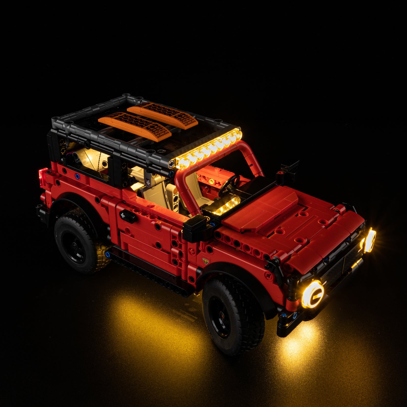 Light Kit For LEGO Ford Bronco SUV 42213 - 42213-Ford-Bronco-SUV-1-on (lights on)