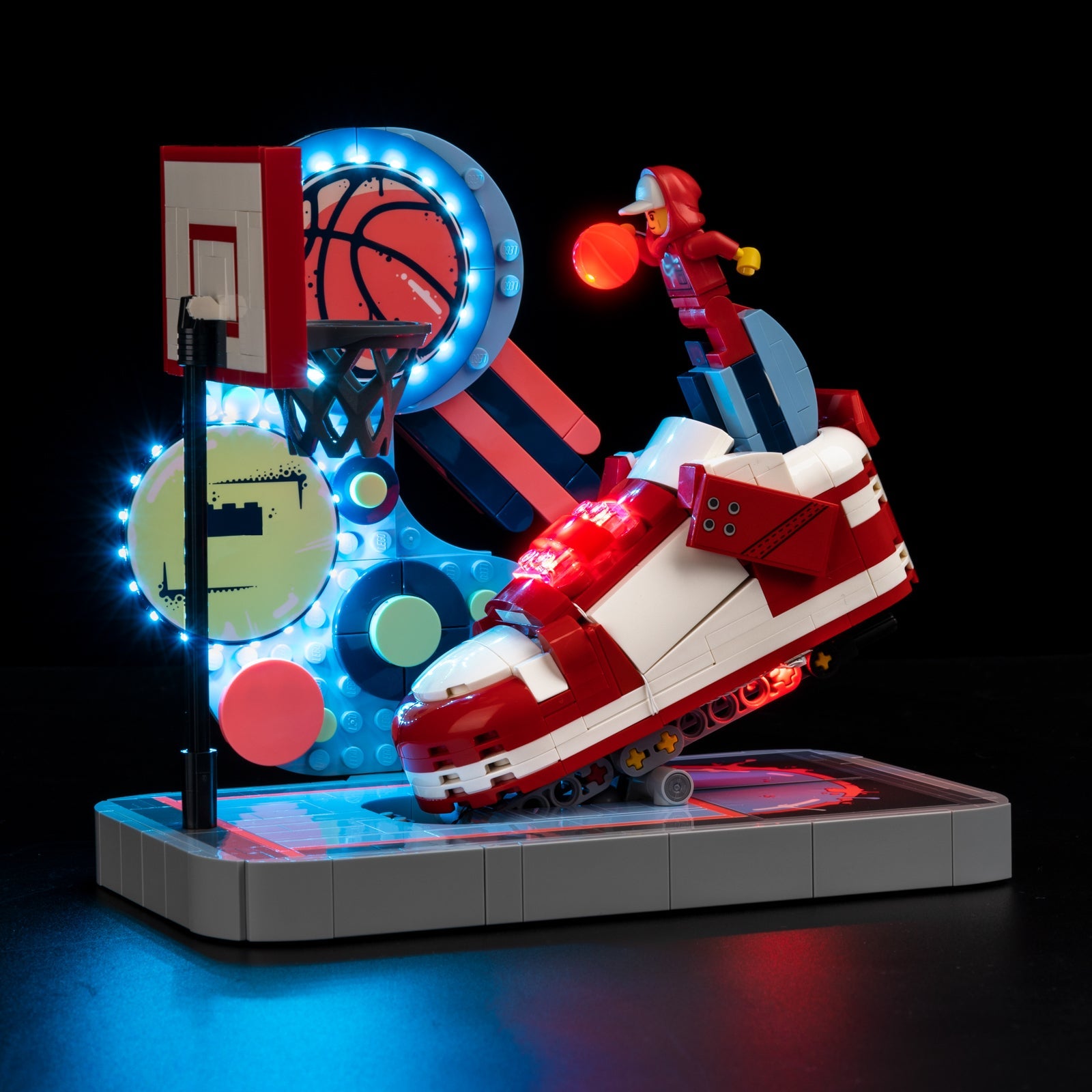 Light Kit For LEGO Basketball Player Kobe Bryant 43021 - 43021-Basketball-Player-Kobe-Bryant-1-on (lights on)