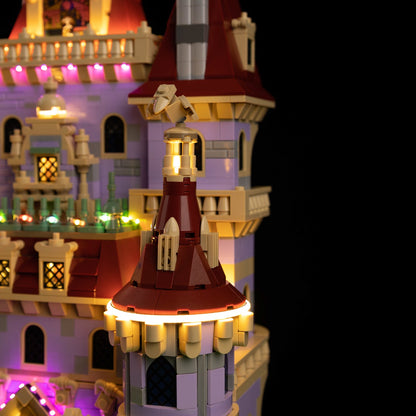 Light Kit For LEGO Beauty and the Beast Castle 43263 - 43263-Beauty-and-the-Beast-Castle-13-details