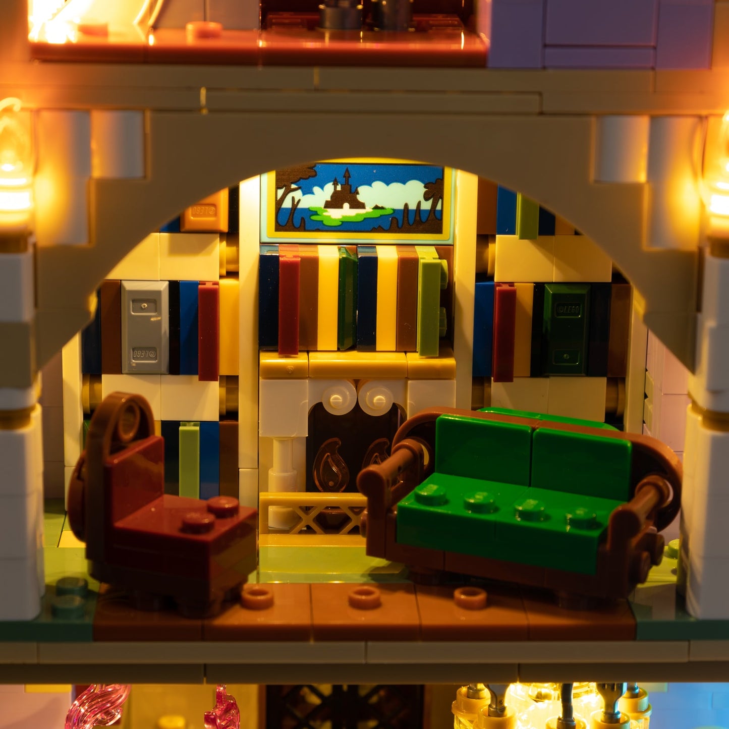 Light Kit For LEGO Beauty and the Beast Castle 43263 - 43263-Beauty-and-the-Beast-Castle-15-details