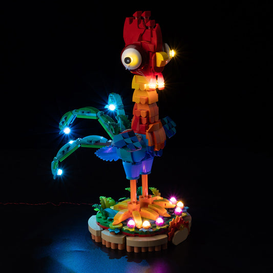 Light Kit For LEGO Heihei 43272 - 43272-Heihei-1-on (lights on)