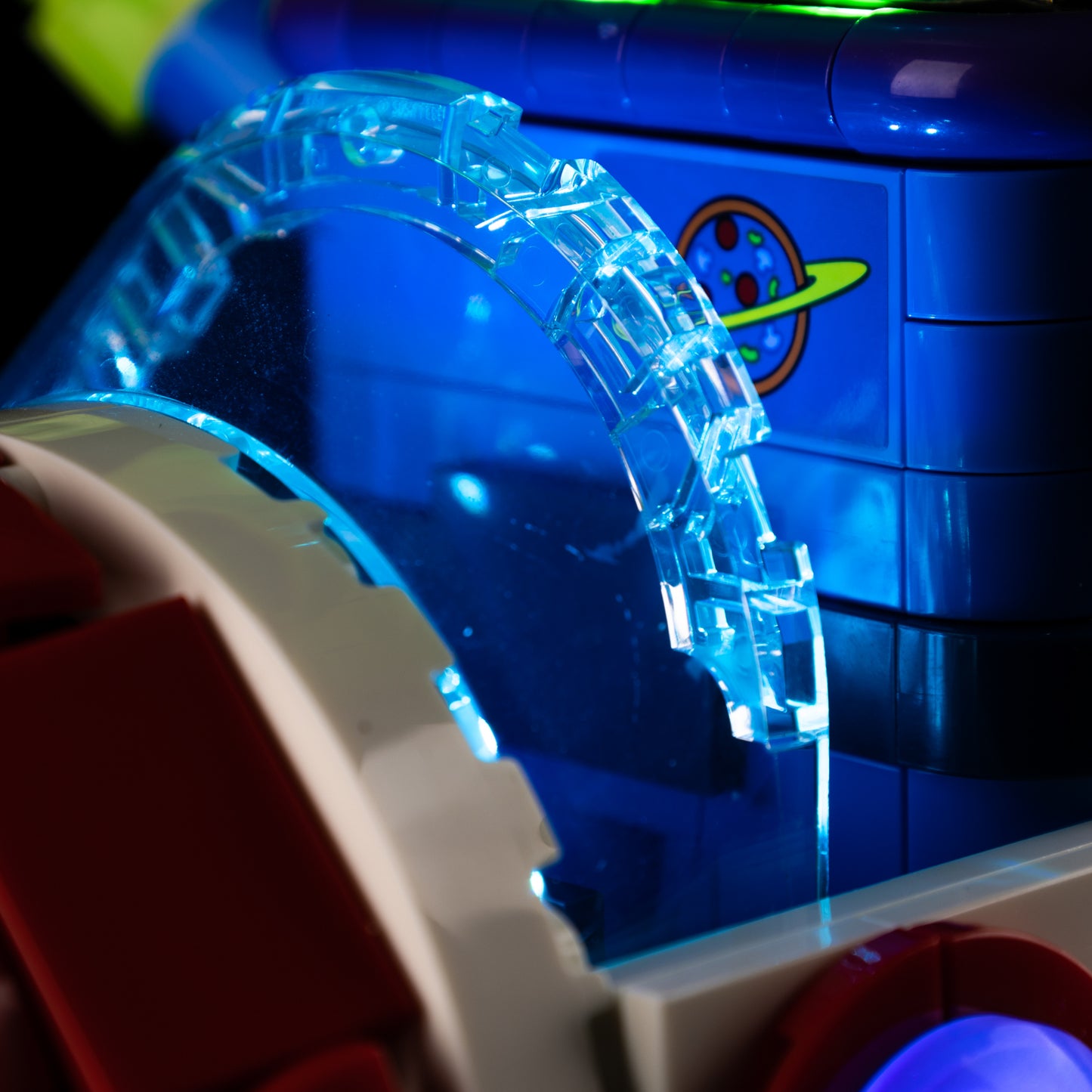 Light Kit For LEGO Alien with Pizza Planet Rocket Ride 43307
