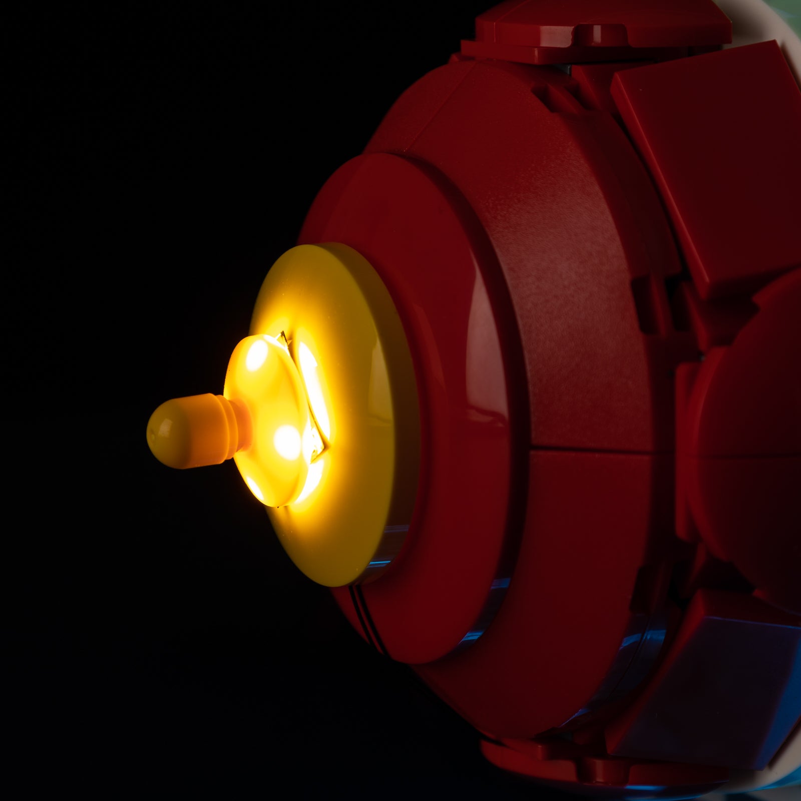 Close-up of LEGO 43307 Rocket tail