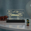 LED Acrylic Nameplate Nameplate for Loop Coaster