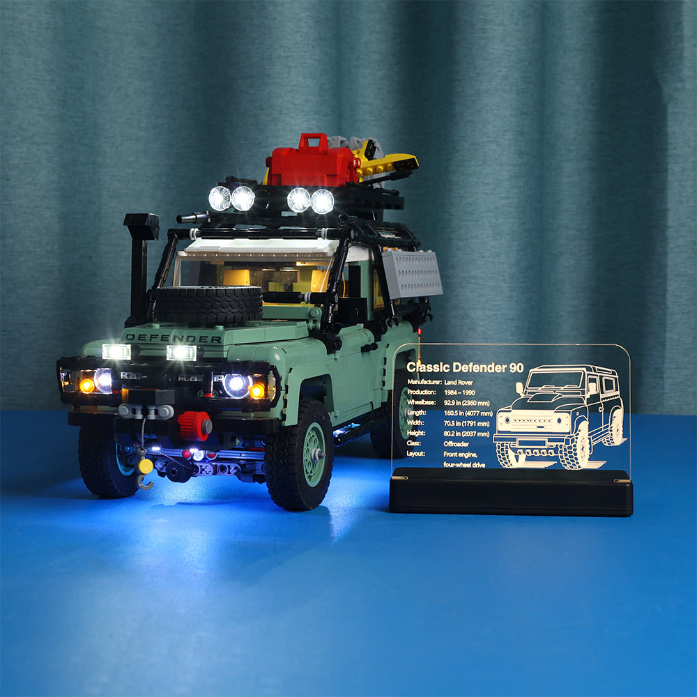 LED Acrylic Nameplate Nameplate for Land Rover Classic Defender 90 #10317