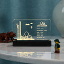 LED Acrylic Nameplate for Loop Coaster