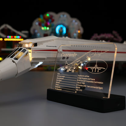 LED Acrylic Nameplate for Concorde #10318