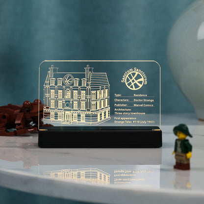 LED Acrylic Nameplate for Sanctum Sanctorum #76218