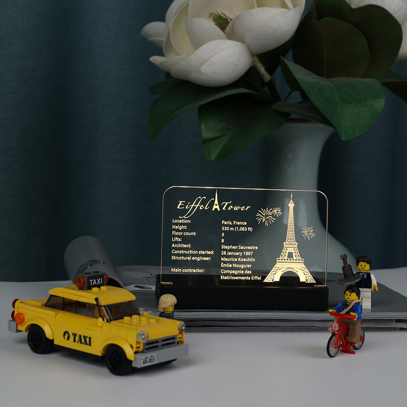 LED Acrylic Nameplate for Eiffel tower