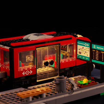 Light Kit For LEGO Downtown Streetcar and Station 60423 - 60423-Downtown-Streetcar-and-Station-9-details