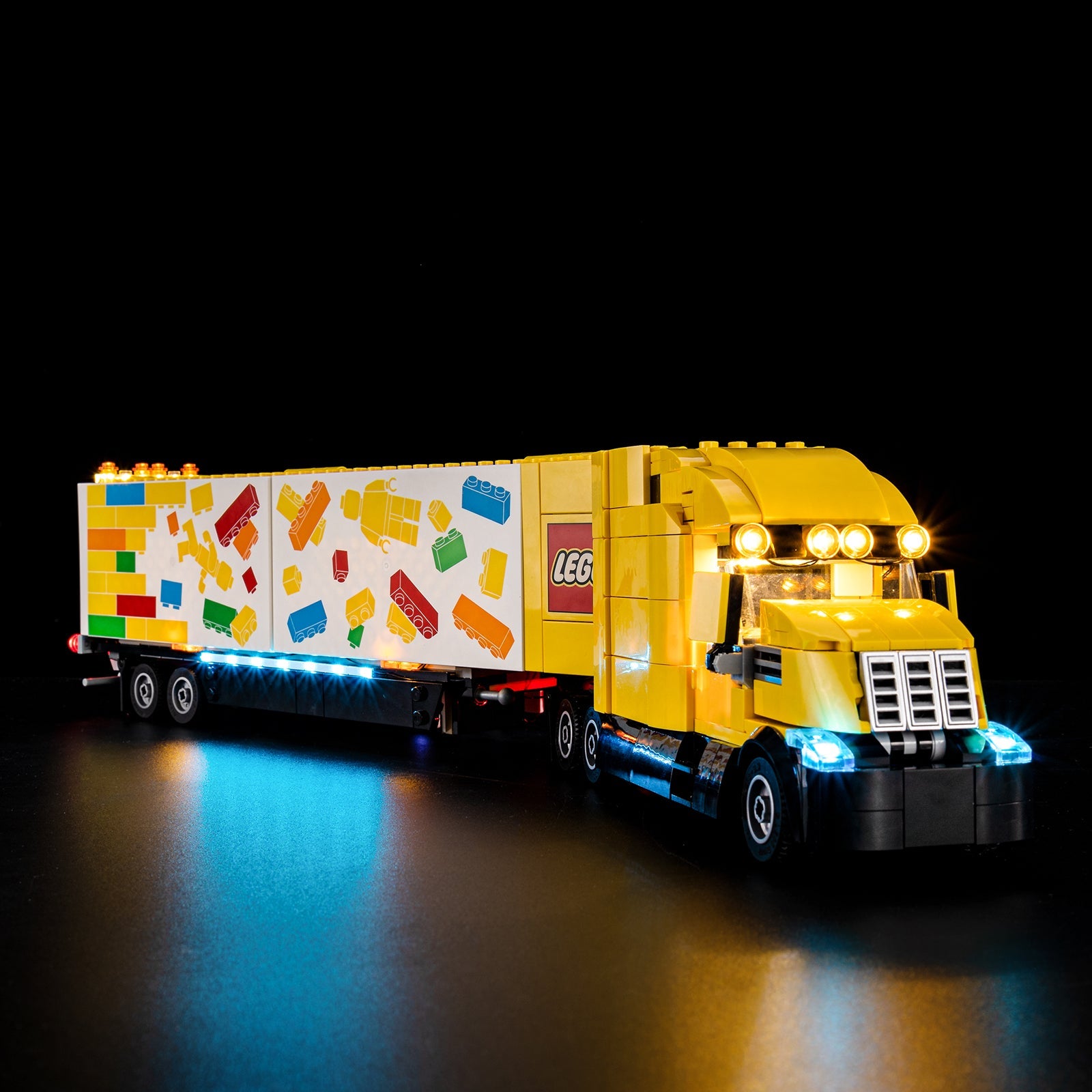 Light Kit For LEGO Yellow Delivery Truck 60440 - 60440-Yellow-Delivery-Truck-2-on