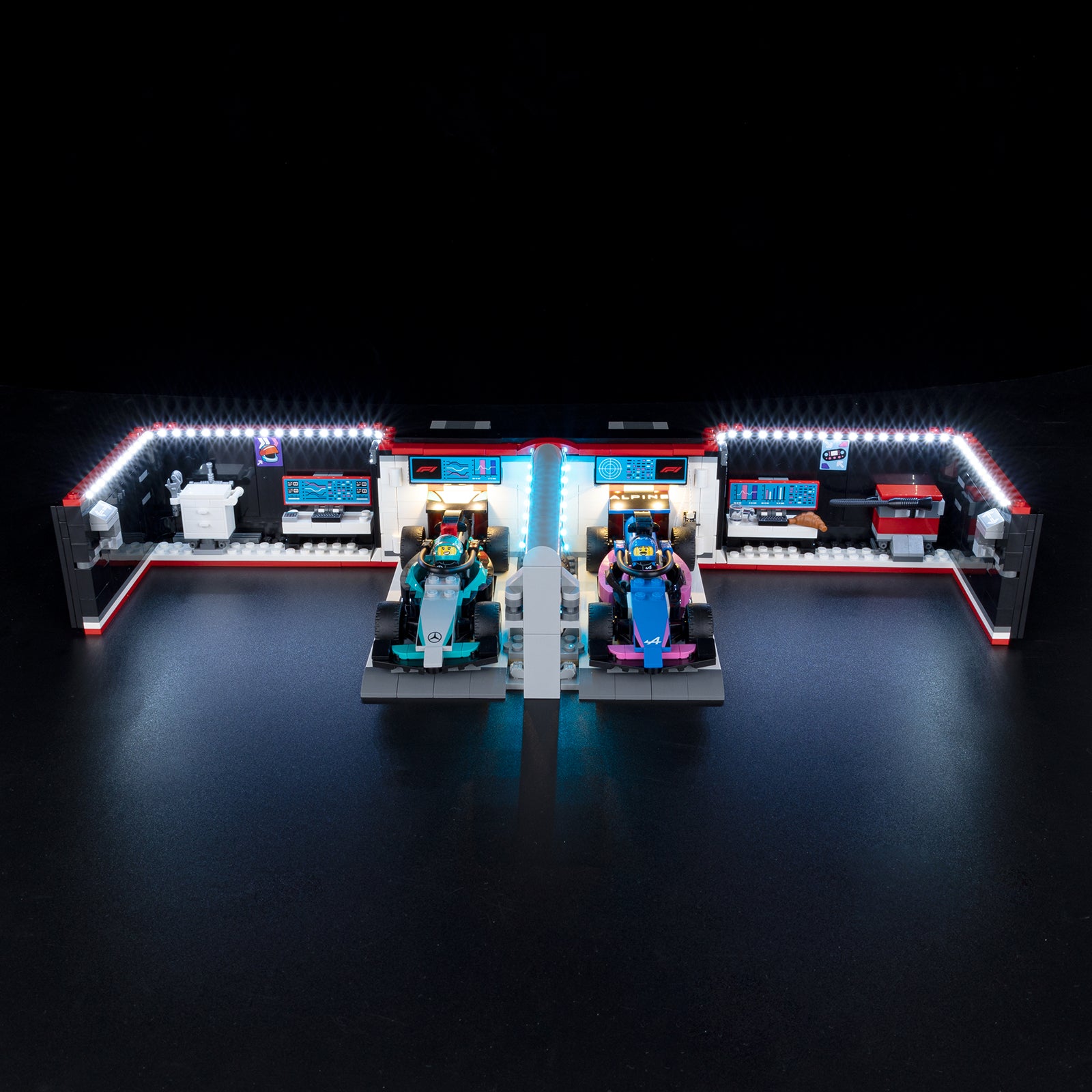 60444 F1 Garage and Mercedes AMG and Alpine Cars 5 on
