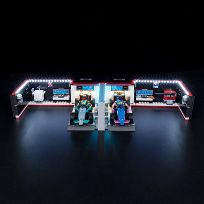 Light Kit For LEGO F1 Garage and Mercedes AMG and Alpine Cars 60444 - 60444-F1-Garage-and-Mercedes-AMG-and-Alpine-Cars-5-on