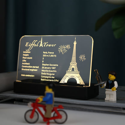 LED Acrylic Nameplate for Eiffel tower #10307