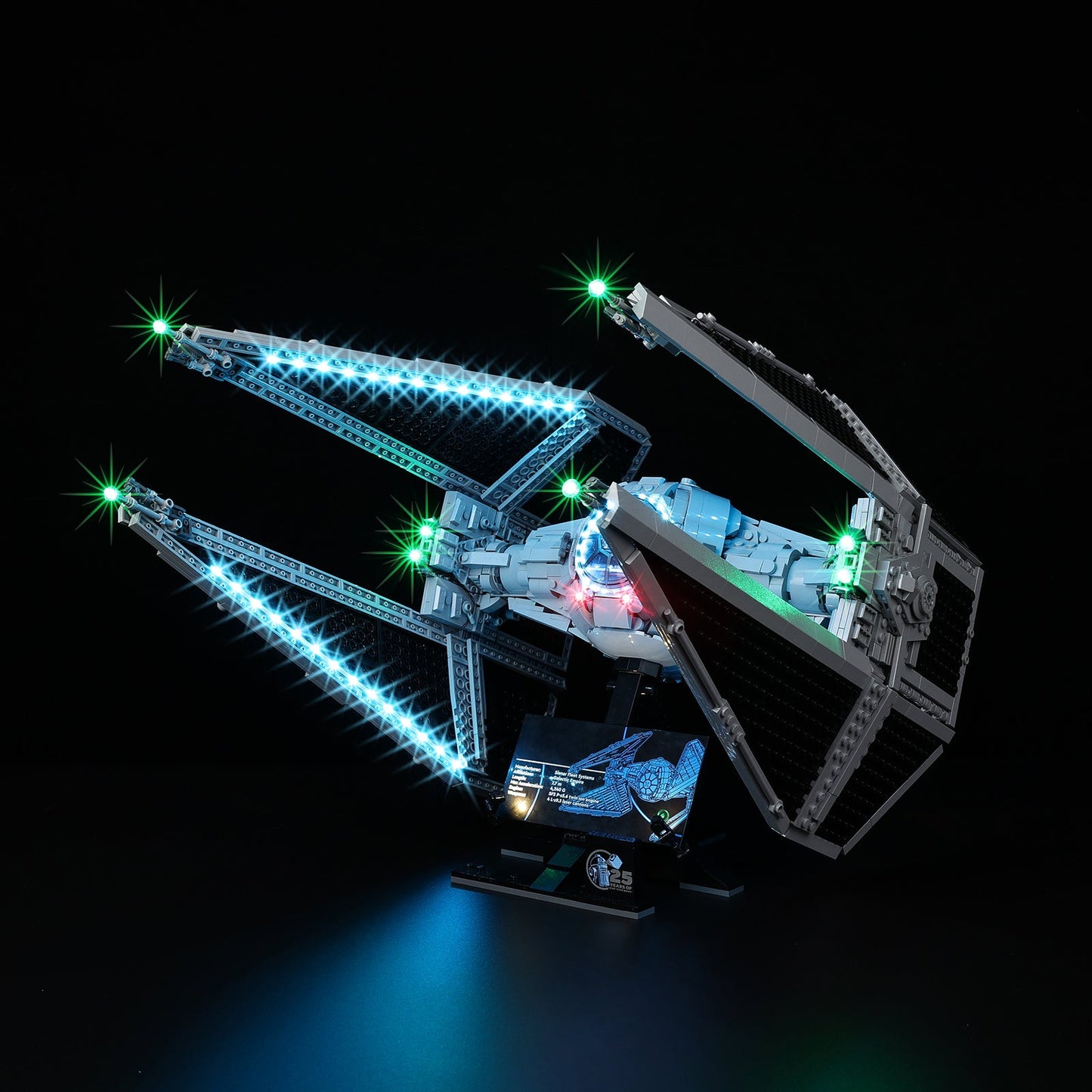 Light Kit For LEGO TIE Interceptor 75382 - 75382-TIE-Interceptor-TIE-Interceptor-TIE-Interceptor-4-on