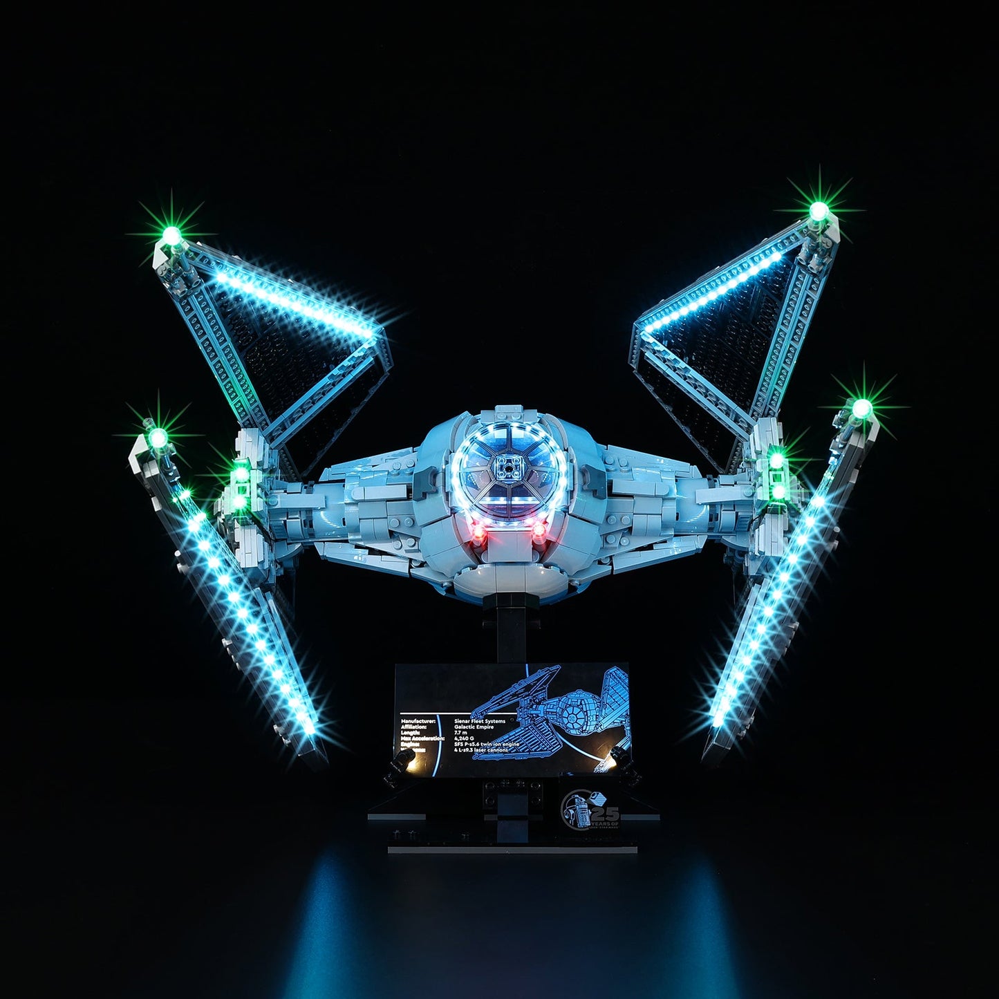 Light Kit For LEGO TIE Interceptor 75382 - 75382-TIE-Interceptor-TIE-Interceptor-TIE-Interceptor-7-on