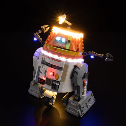 Light Kit For LEGO Chopper C1-10P Astromech Droid 75416 - 75416-Chopper-5-on