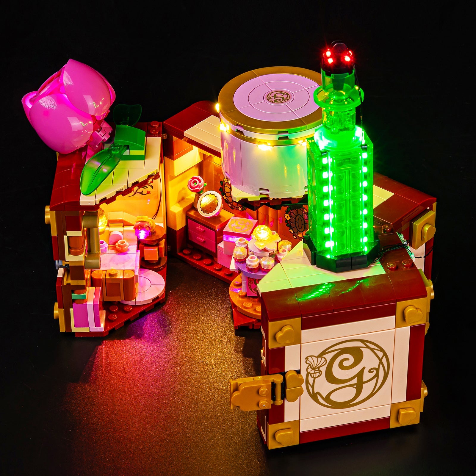 Light Kit For LEGO Glinda and Elphaba Dormitory 75683 - 75683-Glinda-Elphaba-Dormitory-3-on