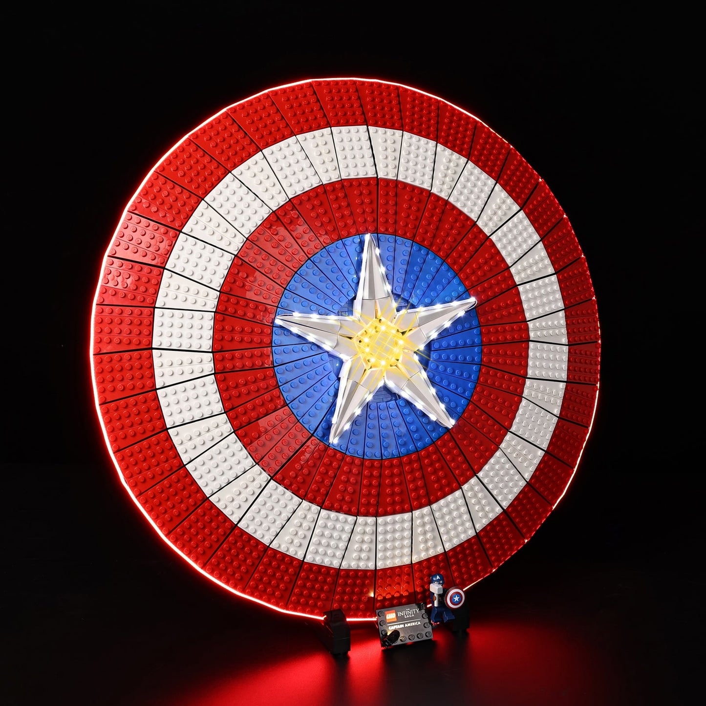 Light Kit For LEGO Captain America Shield 76262 - 76262-Captain-America-Shield-3-on
