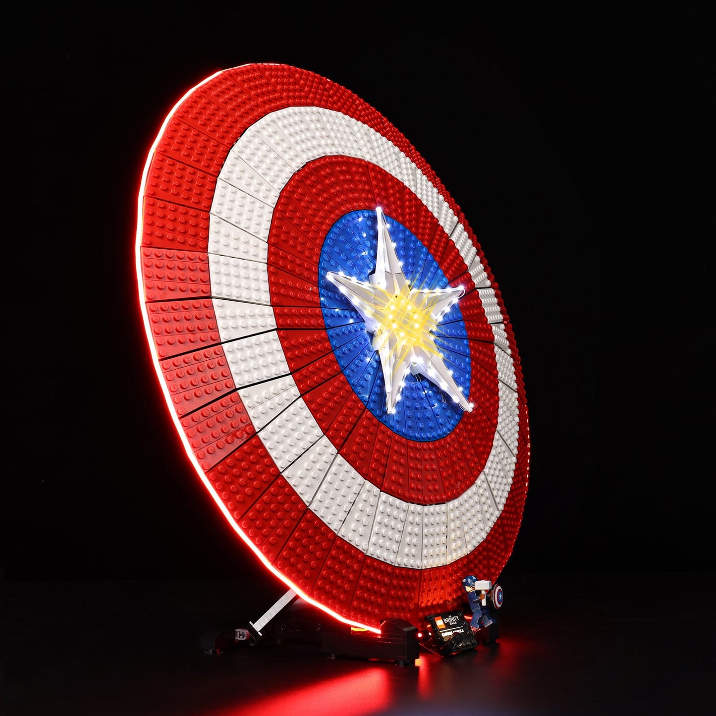 Light Kit For LEGO Captain America Shield 76262 - 76262-Captain-America-Shield-6-on