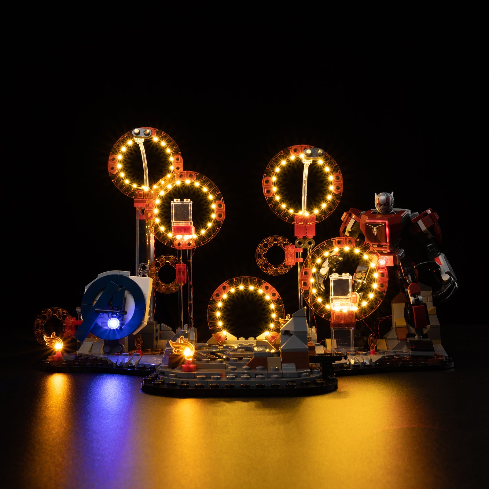 Avengers: Endgame Final Battle 76323 - alternate angle, lights on