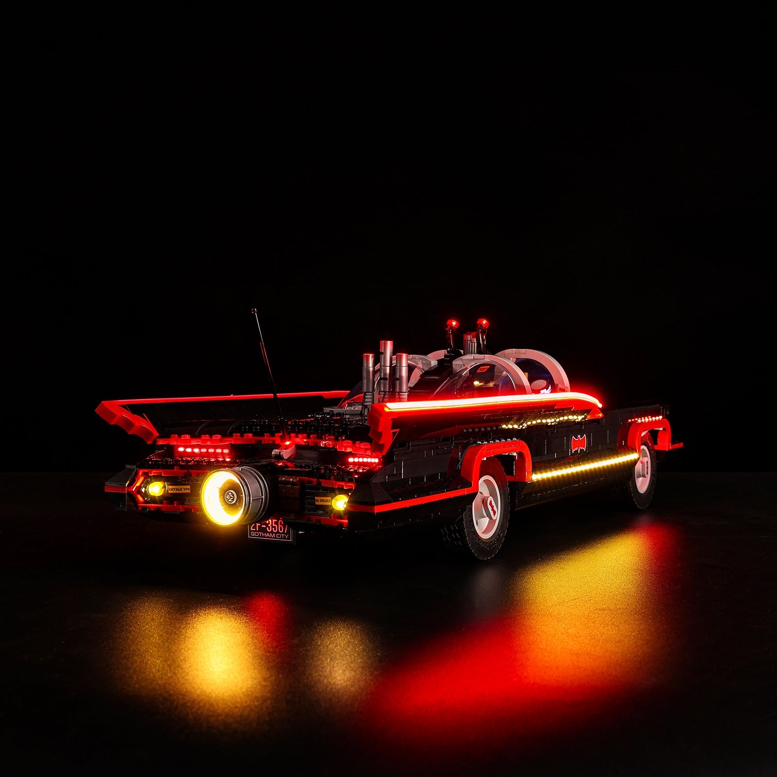 Light Kit For LEGO Batman: The Classic TV Series Batmobile 76328 - 76328-Batman The Classic TV Series Batmobile-6-on