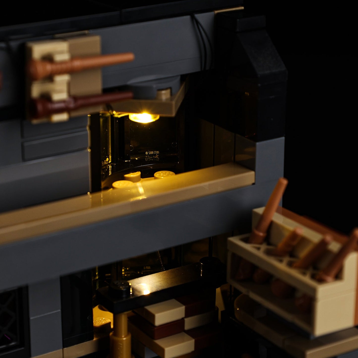 Light Kit For LEGO Ollivanders & Madam Malkin's Robes 76439 - 76439-Ollivanders & Madam Malkin's Robes-13-details
