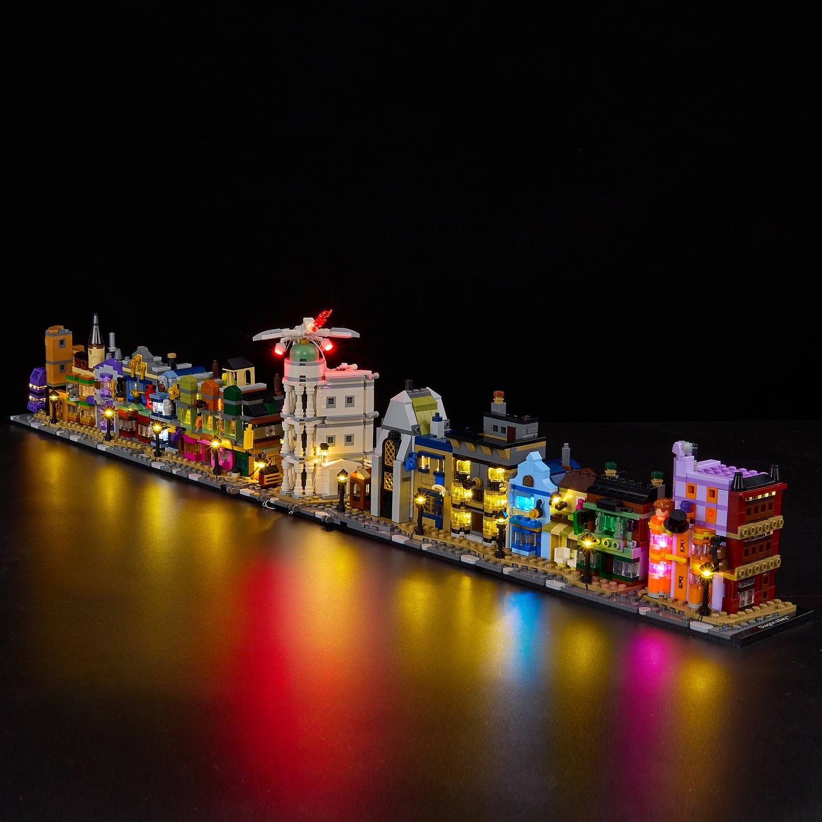 Light Kit For LEGO Diagon Alley: Wizarding Shops 76444 - 76444-Diagon Alley Wizarding Shops-5-on