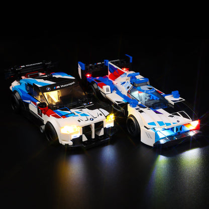 Light Kit For LEGO BMW M4 GT3 and BMW M Hybrid V8 Race Cars 76922 - 76922-BMW-M4-GT3-and-BMW-M-Hybrid-V8-Race-Cars-BMW-M4-GT3-and-BMW-M-Hybrid-V8-Race-Cars-BMW-M4-GT3-and-BMW-M-Hybrid-V8-Race-Cars-BMW-M4-GT3-and-BMW-M-Hybrid-V8-Race-Cars-BMW-M4-GT3-and-BMW-M-Hybrid-V8-Race-Cars-1-on (lights on)