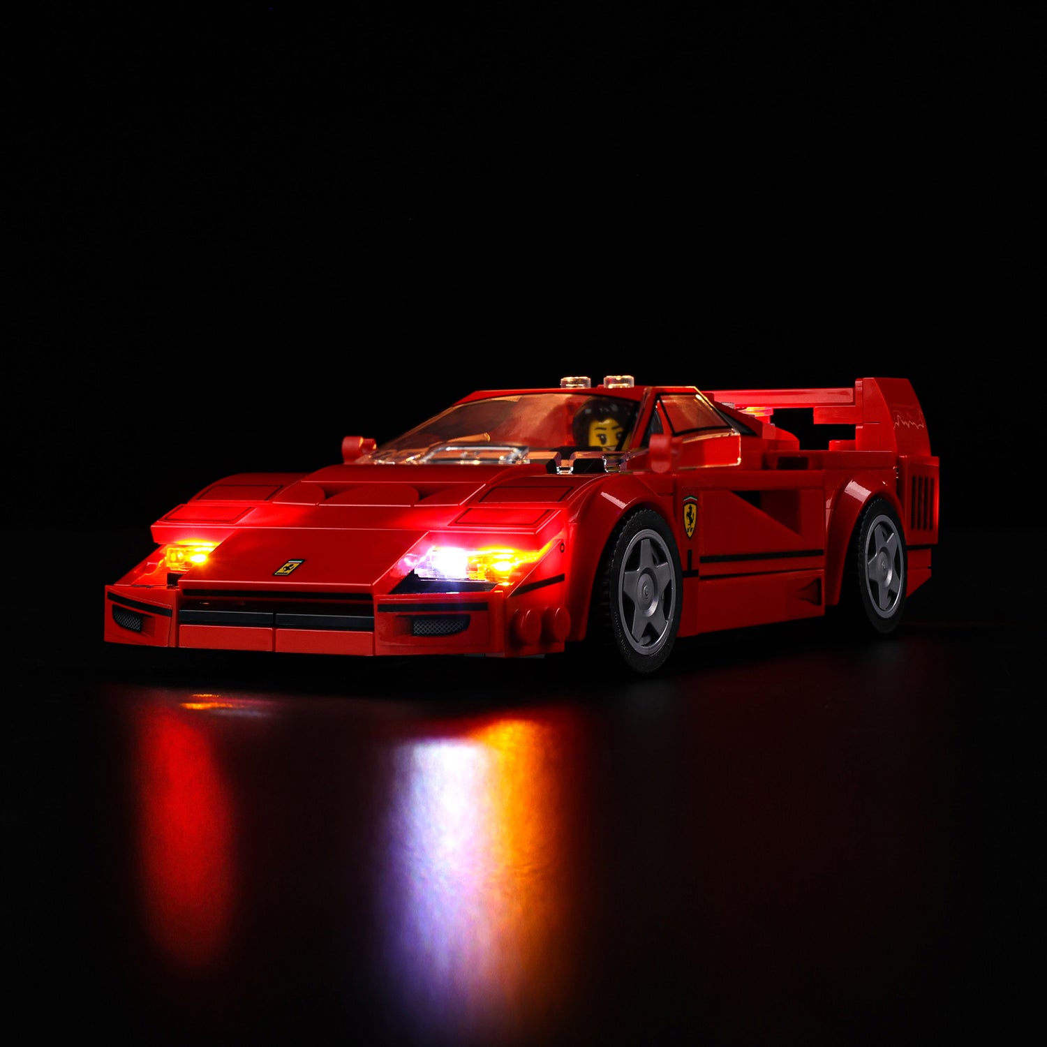 Ferrari F40 Supercar 76934 - lit with full glow, hero view
