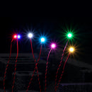 0.8mm 2pin Plug bk&rd Cables Bit Lights (Pack of 12)