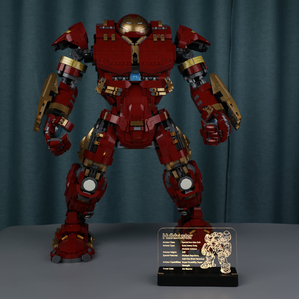 LED Acrylic Nameplate for Hulkbuster #76210