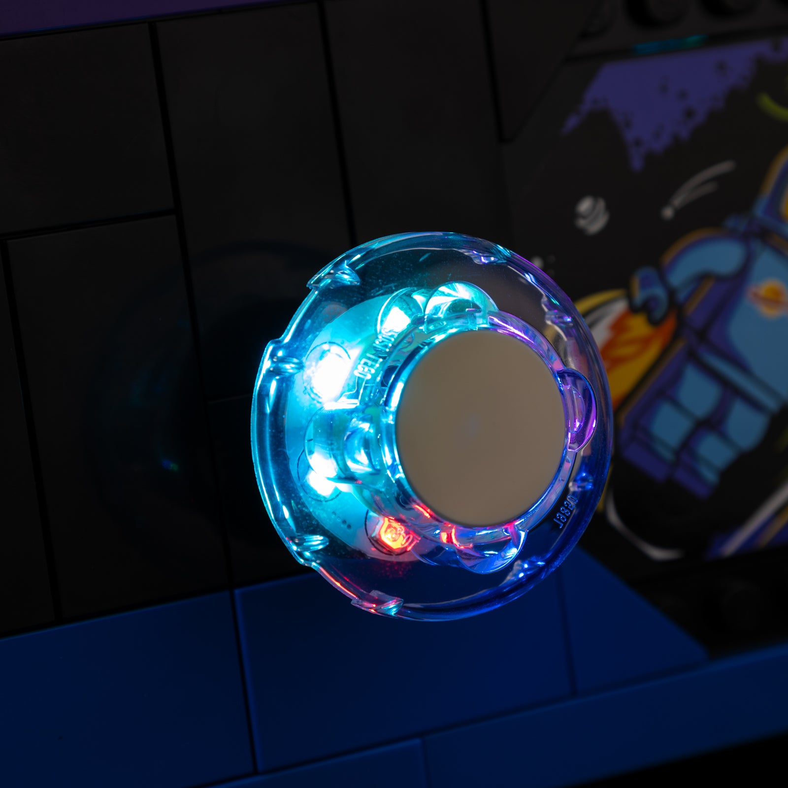 Arcade Pinball Machine 11374 - close-up of cockpit and interior glow