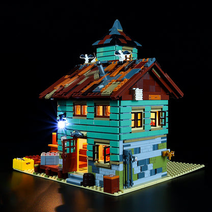 Led Light Kit For Old Fishing Store Compatible With #21310 And #16050