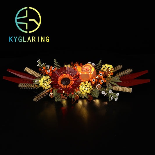 Dried Flower Centerpiece-Lighting Makes It More Beautiful#10314