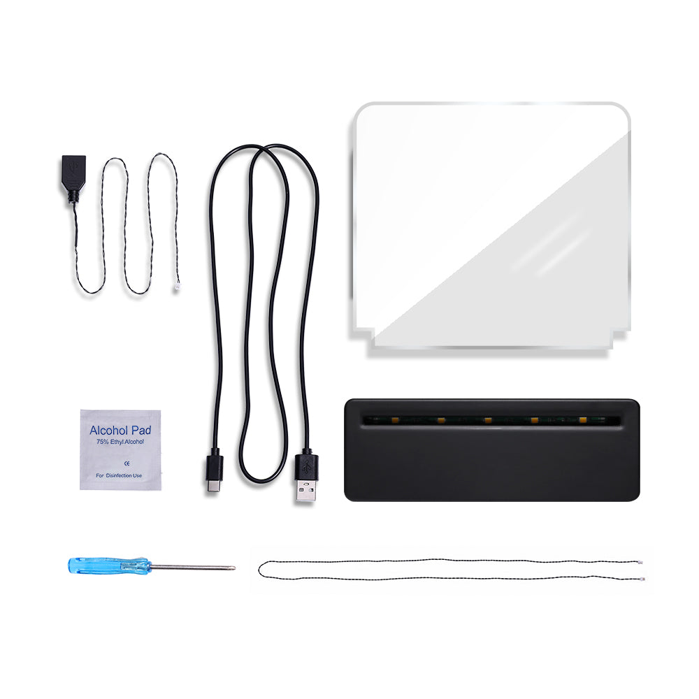 LED Light Acrylic Nameplate for Hogwarts Castle #71043