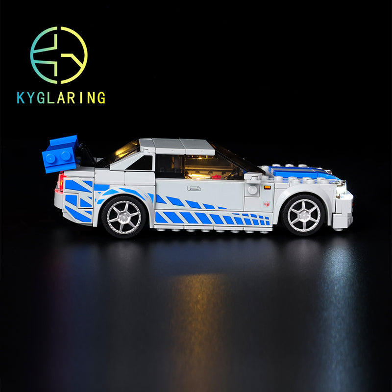 2 Fast 2 Furious Nissan Skyline GT-R (R34)-Lighting Makes It More Beautiful