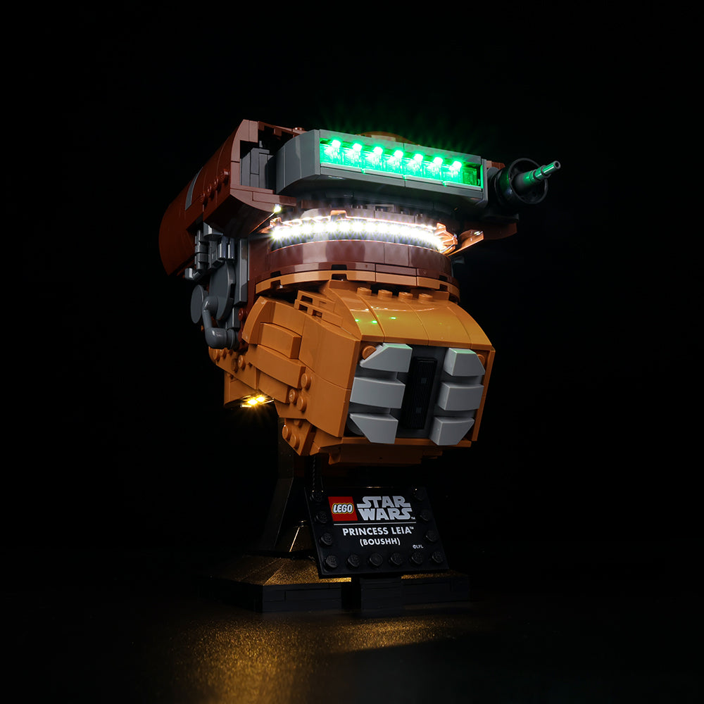 Princess Leia™ (Boushh™) Helmet-Lighting Makes It More Beautiful#75351