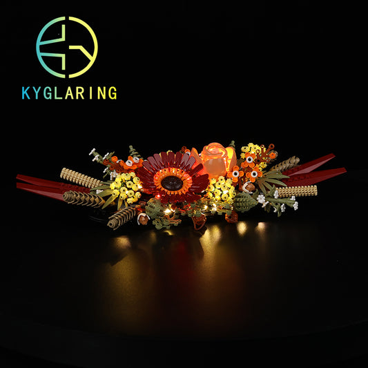 Dried Flower Centerpiece-Lighting Makes It More Beautiful#10314