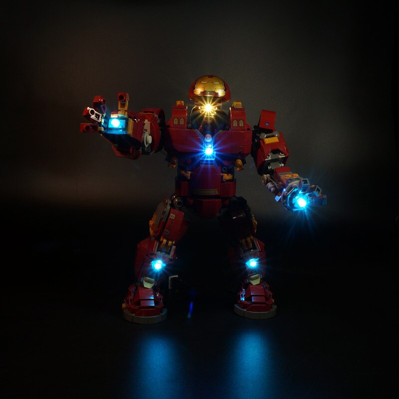 LED Light Kit for The Iron Man Hulkbuster 76105 and 07101