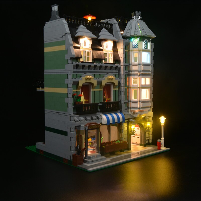 Led Lighting Set For 10185 And 15008 Green Grocer