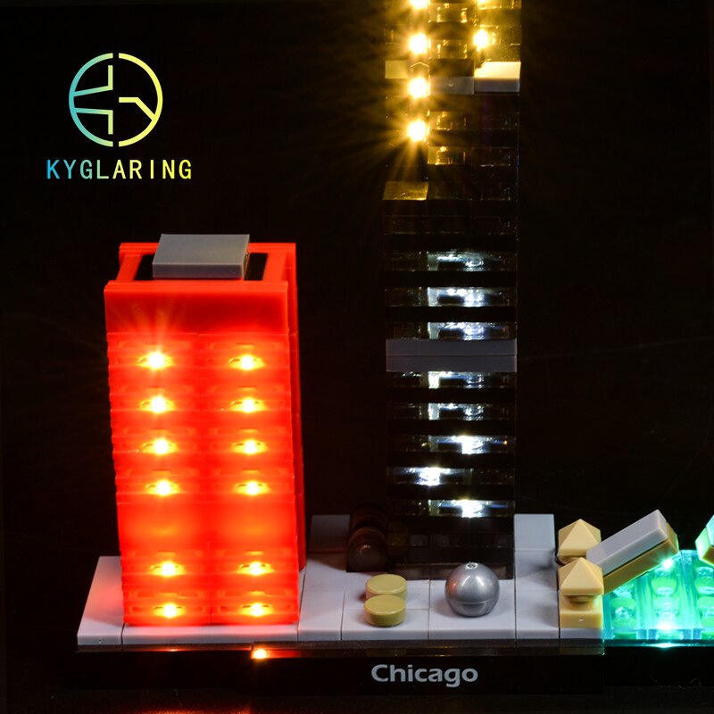 Led Lighting Set for Creator 21033 Architecture Chicago Willis Tower