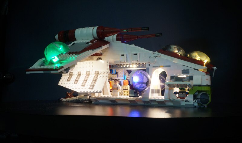 LED Light Kit for The Republic Gunship 75021 and 05041