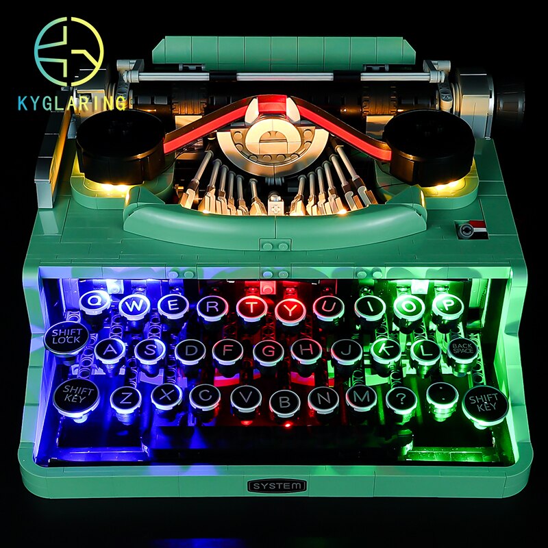 Led Lighting Set for Ideas 21327 Mechanical Typewriter