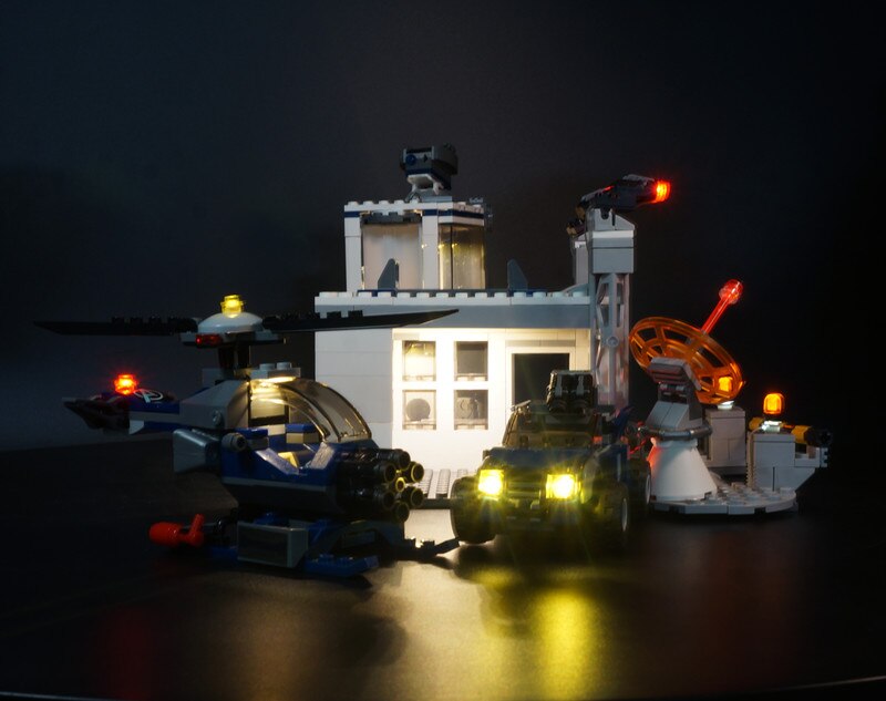LED Light Kit For Avengers Compound Battle #76131