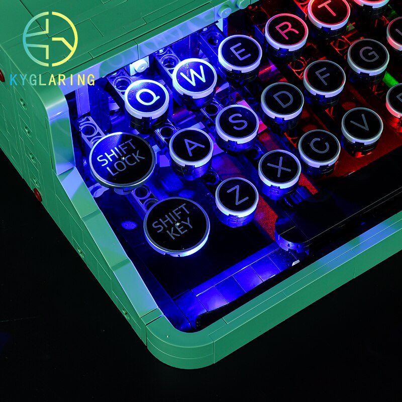 Led Lighting Set for Ideas 21327 Mechanical Typewriter