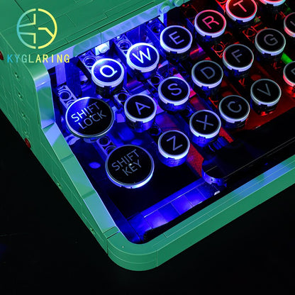 Led Lighting Set for Ideas 21327 Mechanical Typewriter