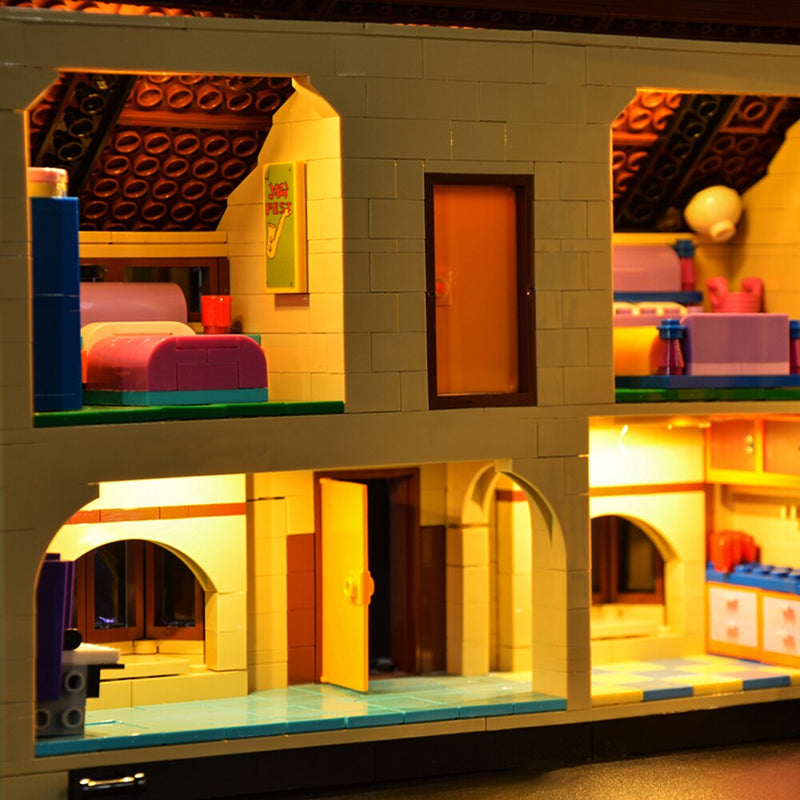 Led Lighting Set For The Simpsons™ House 71006 Compatible With 16005