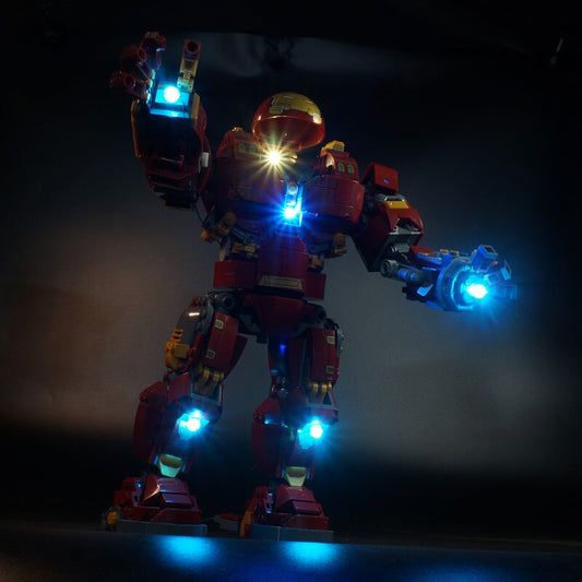 LED Light Kit for The Iron Man Hulkbuster 76105 and 07101