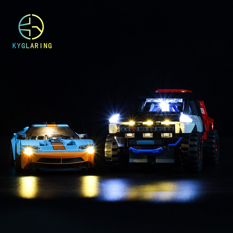 Led Lighting Set for Speed Champions 76905 GT Heritage Edition and Bronco R